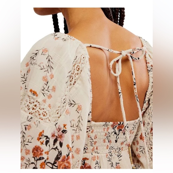 NWOT FREE PEOPLE - All the Attitude Print Lace Maxi Dress - Picture 4 of 7